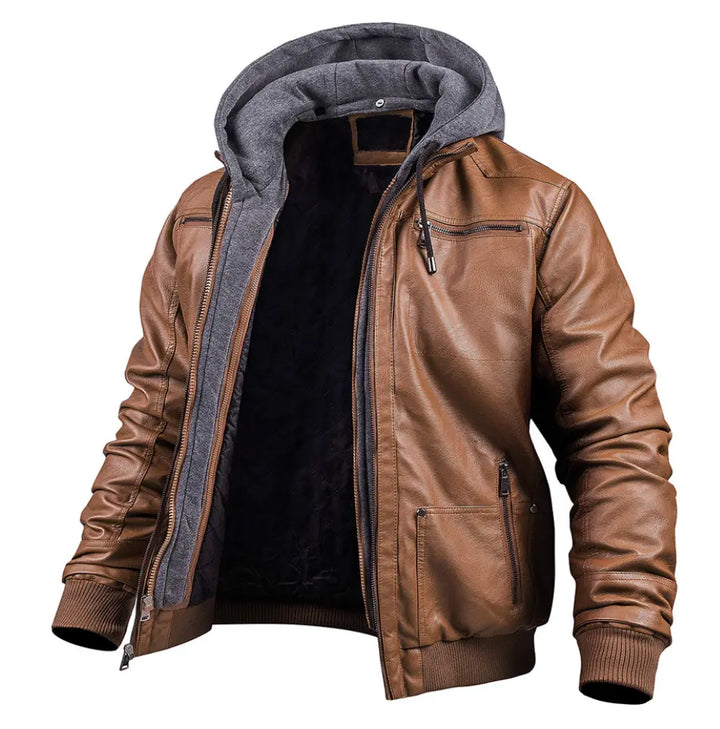 Benjamin - Premium Leder-Winterjacke für Herren MOKKAKAI