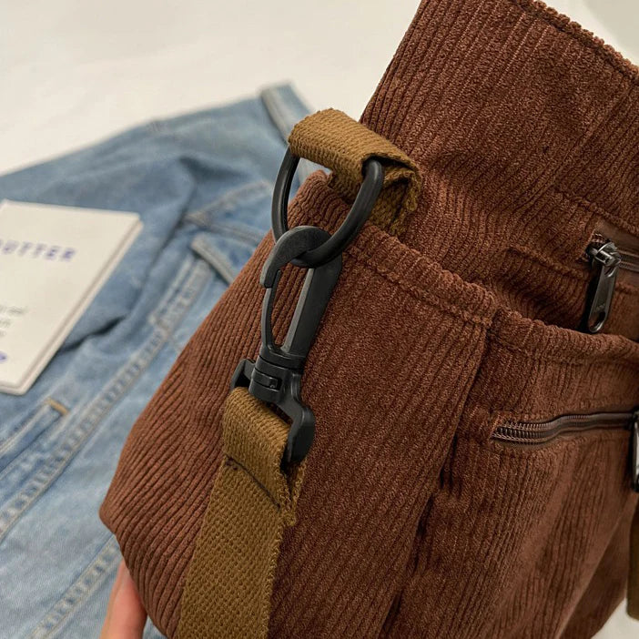 Amalia™ – Stilvolli Tote Bag us Kordschtoff MOKKAKAI