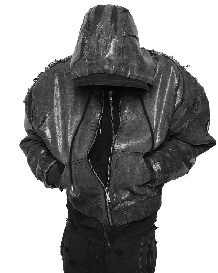 Black Waxed Bomber MOKKAKAI