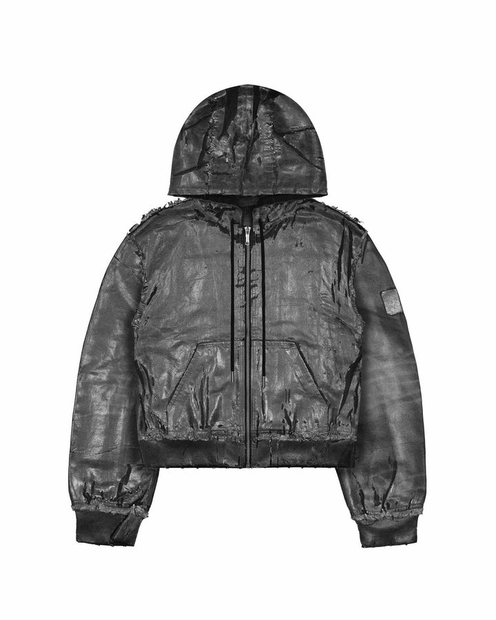 Black Waxed Bomber MOKKAKAI
