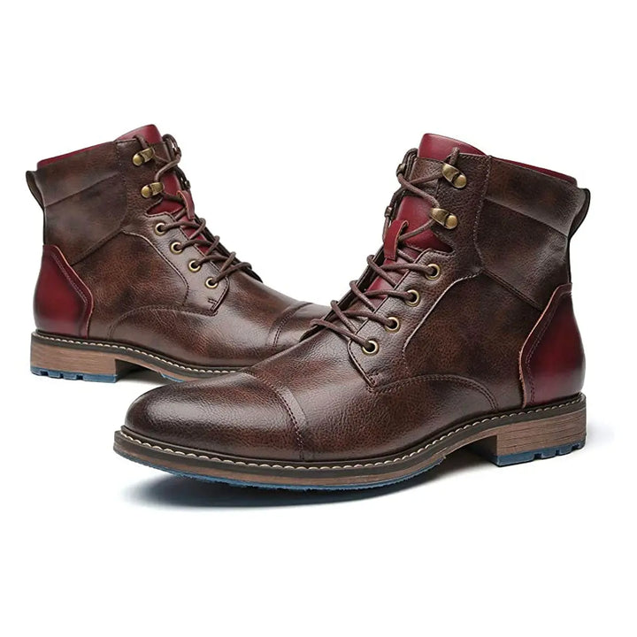 Leo™ - Handgefertigte Premium Oxford-Stiefel aus Leder MOKKAKAI