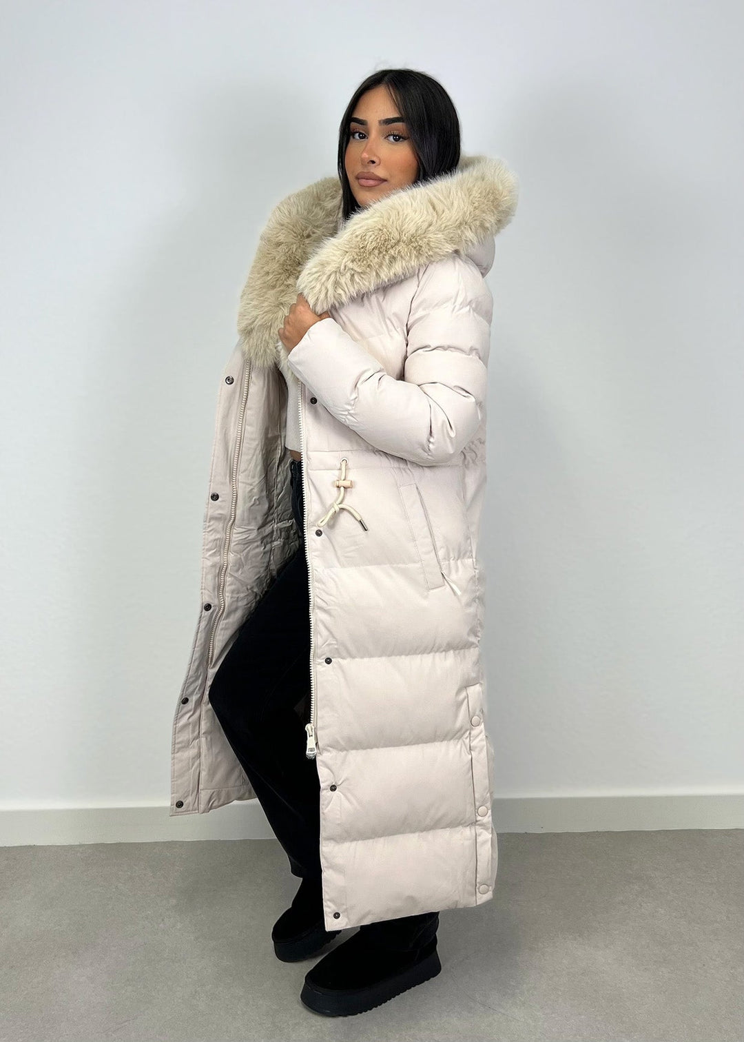 Lorenzo Langer Parka mit Kunstfell MOKKAKAI