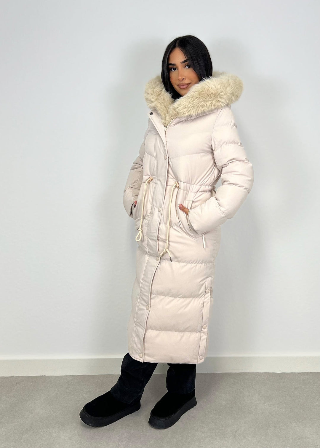 Lorenzo Langer Parka mit Kunstfell MOKKAKAI