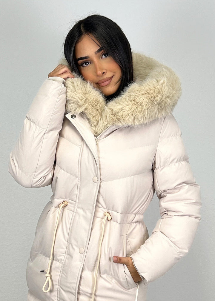 Lorenzo Langer Parka mit Kunstfell MOKKAKAI