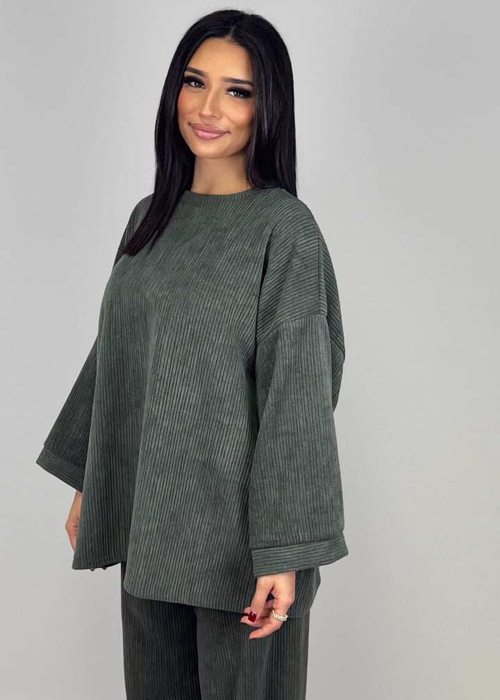 Malia™ – Elegants und bequems Set us Cordstoff MOKKAKAI