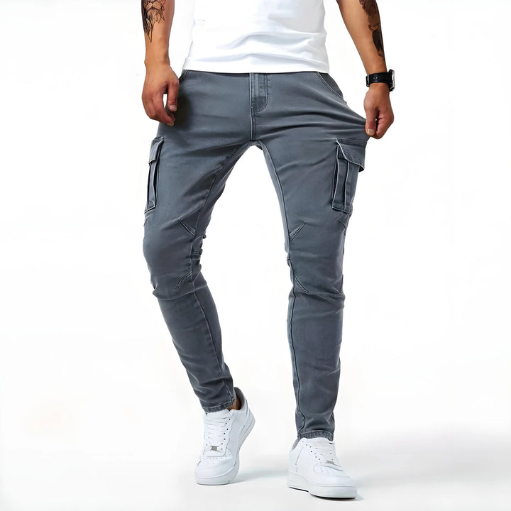 Samuel | Cargohose aus Stretch-Denim MOKKAKAI
