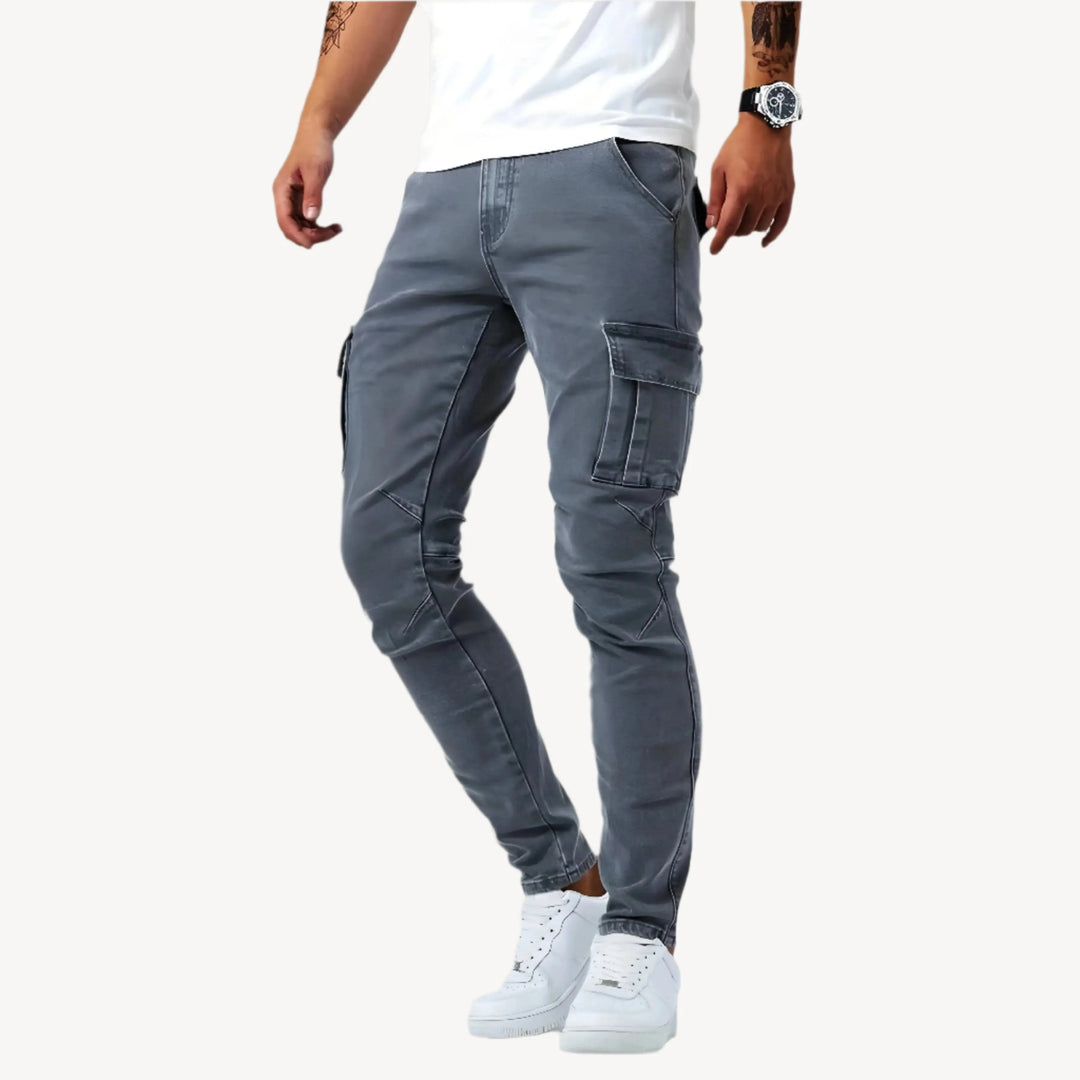 Samuel | Cargohose aus Stretch-Denim MOKKAKAI