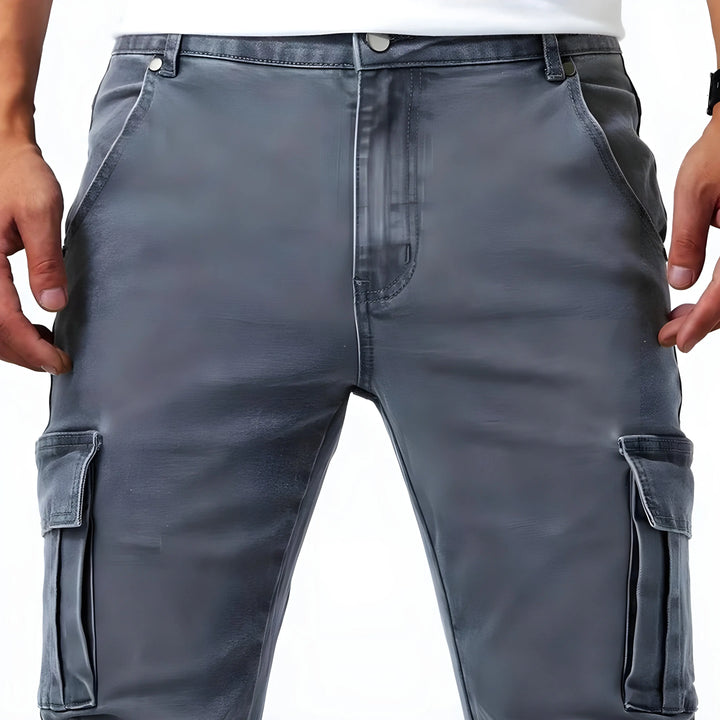 Samuel | Cargohose aus Stretch-Denim MOKKAKAI