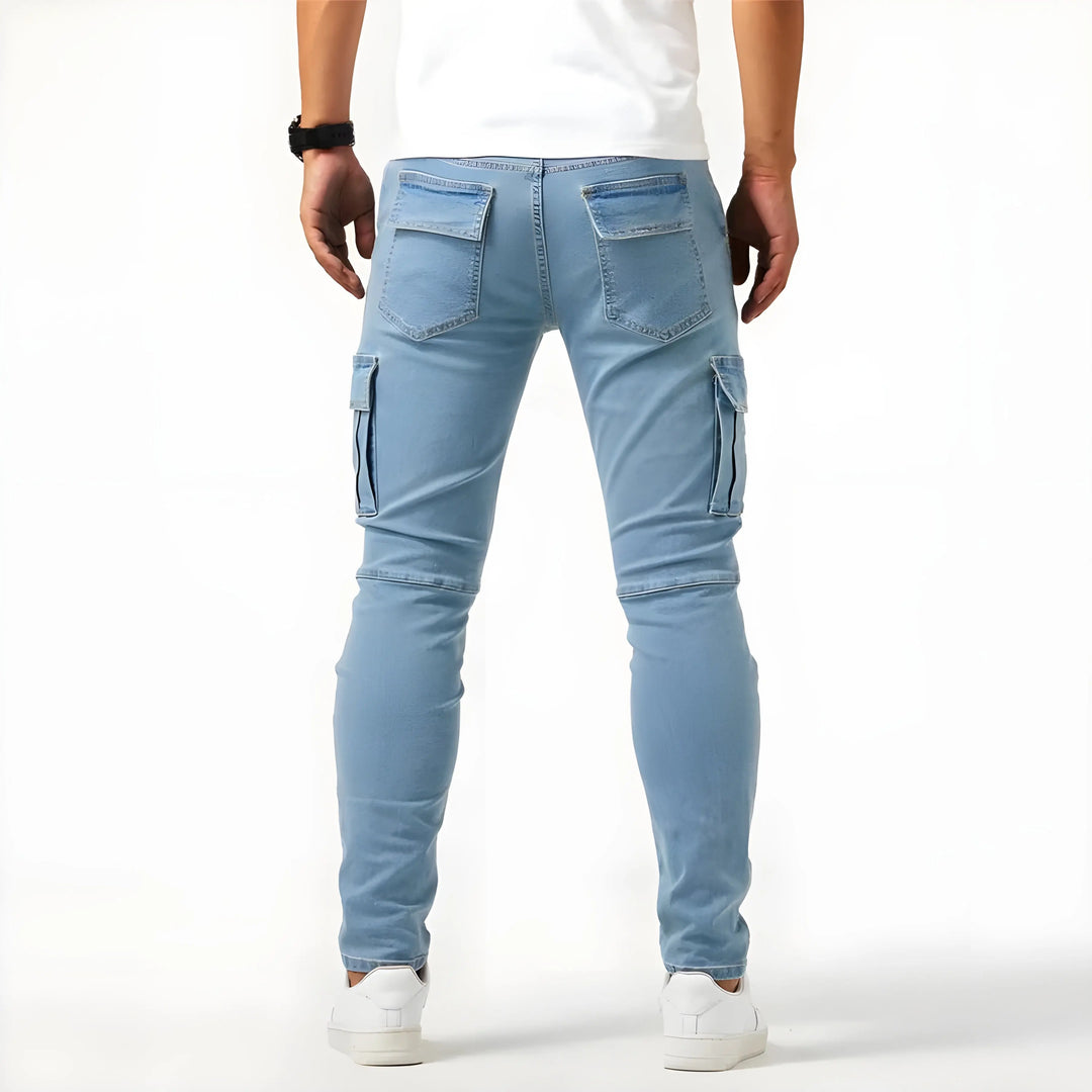 Samuel | Cargohose aus Stretch-Denim MOKKAKAI