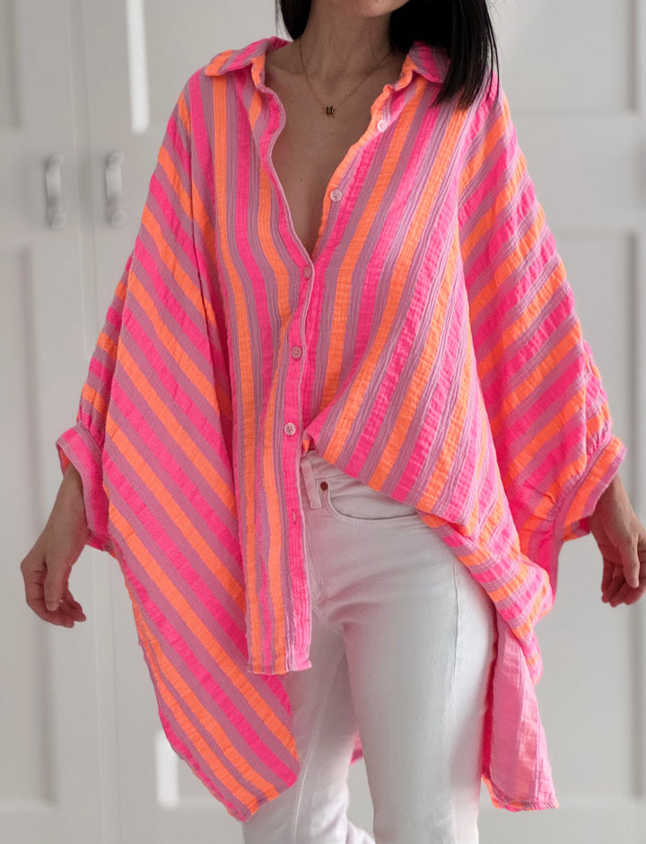 COLORWAVE™ – Oversize Bluse mit Print MOKKAKAI