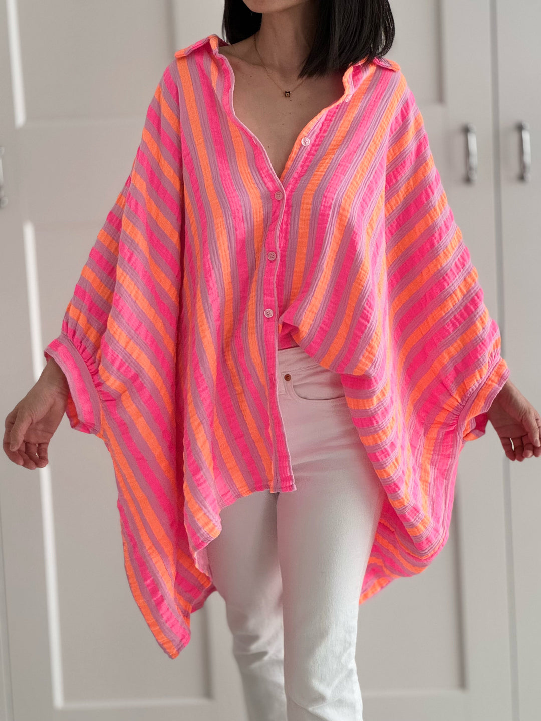 COLORWAVE™ – Oversize Bluse mit Print MOKKAKAI