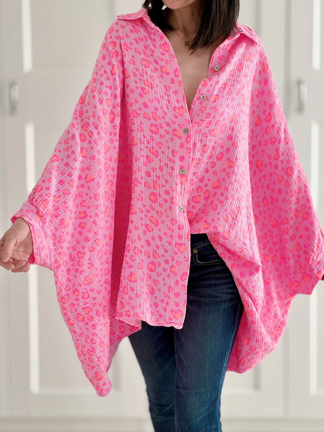 COLORWAVE™ – Oversize Bluse mit Print MOKKAKAI