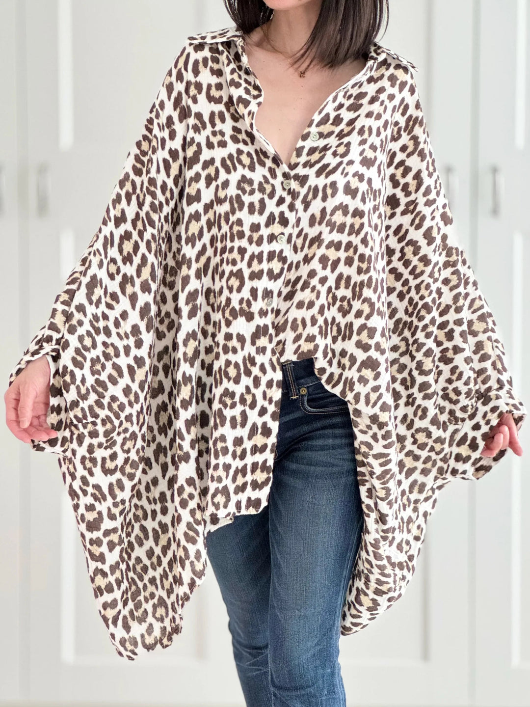 COLORWAVE™ – Oversize Bluse mit Print MOKKAKAI