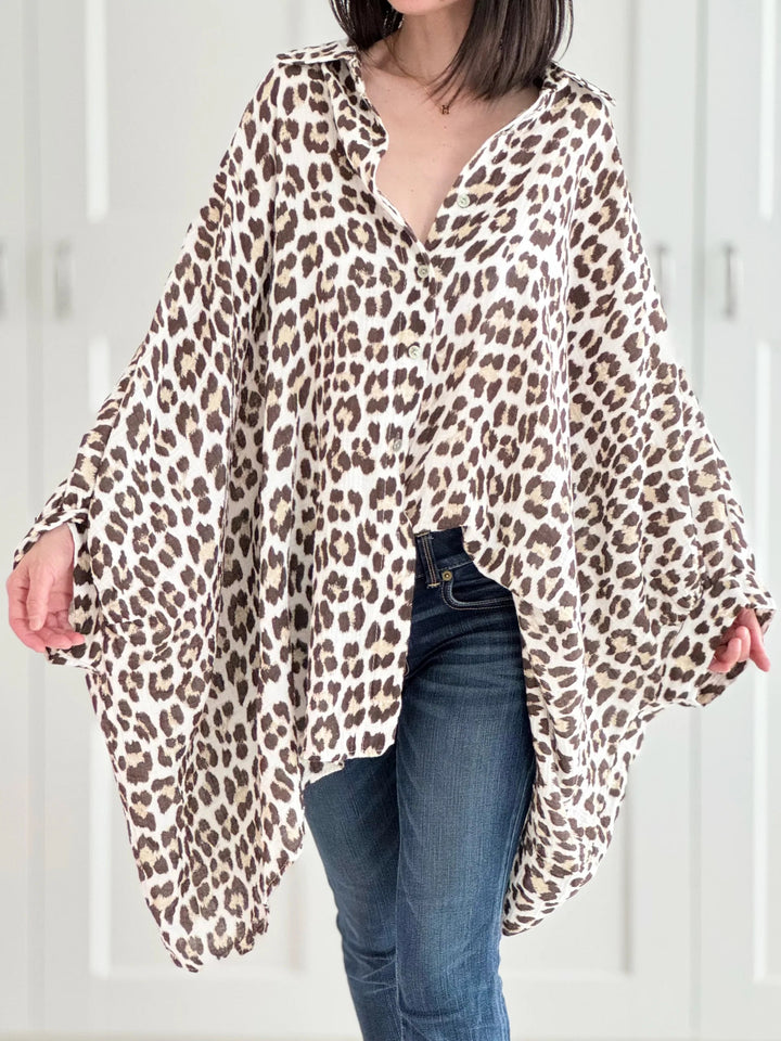 COLORWAVE™ – Oversize Bluse mit Print MOKKAKAI