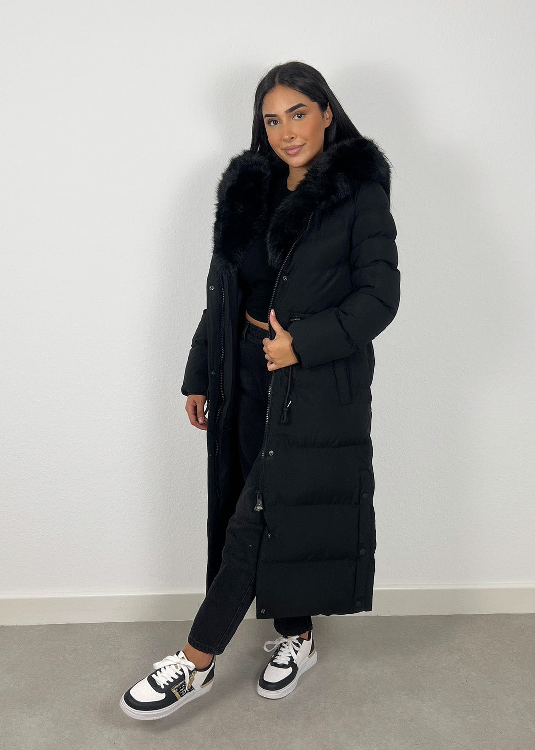 Lorenzo Langer Parka mit Kunstfell MOKKAKAI