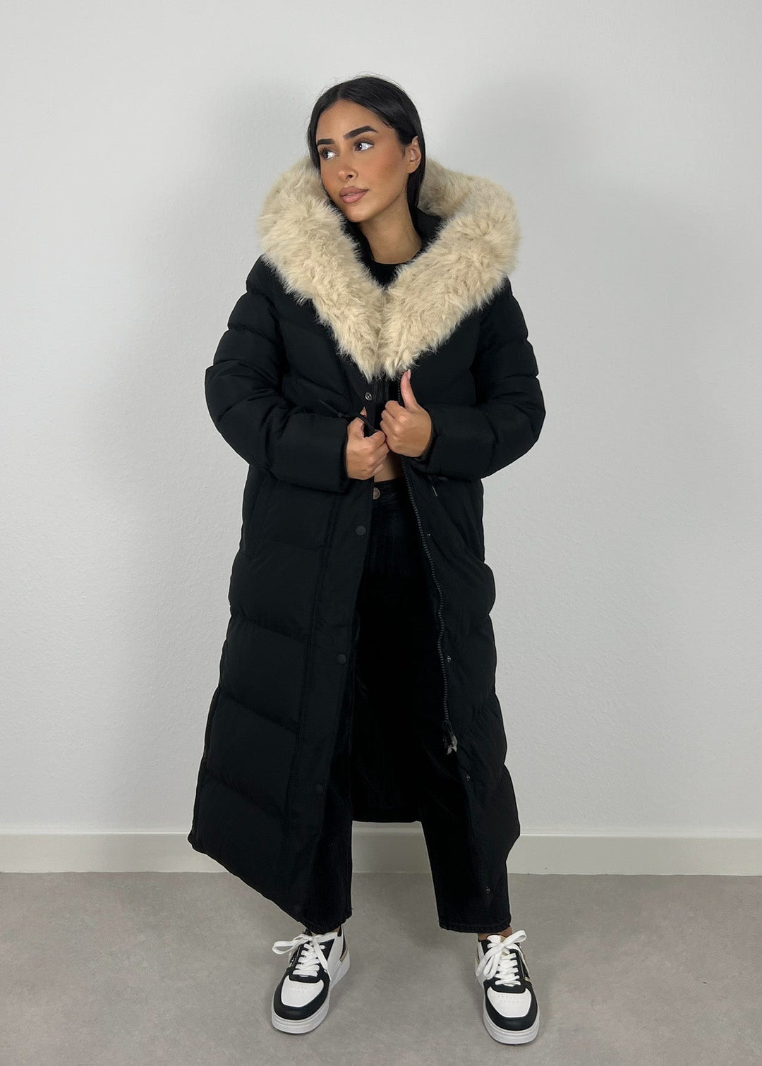 Lorenzo Langer Parka mit Kunstfell MOKKAKAI