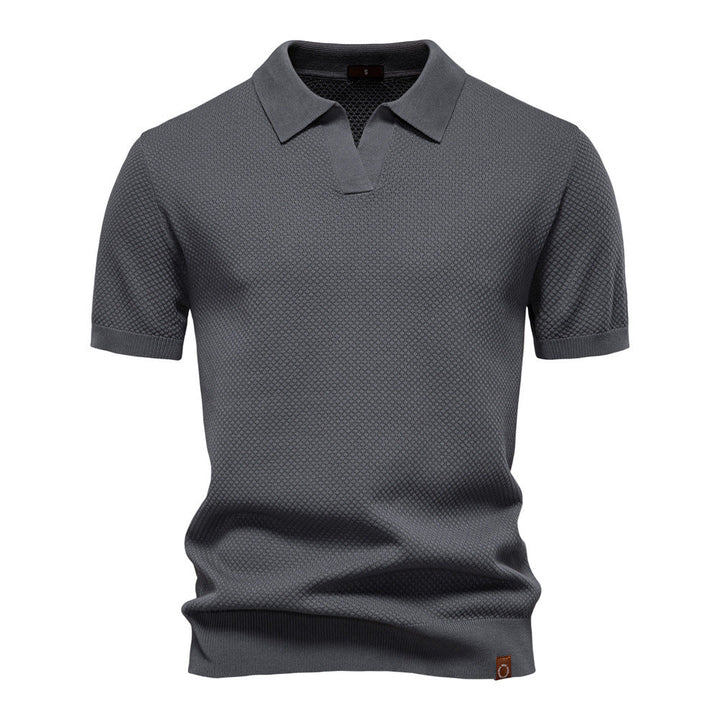 Ulrich – Strukturiertes Polo-Shirt MOKKAKAI