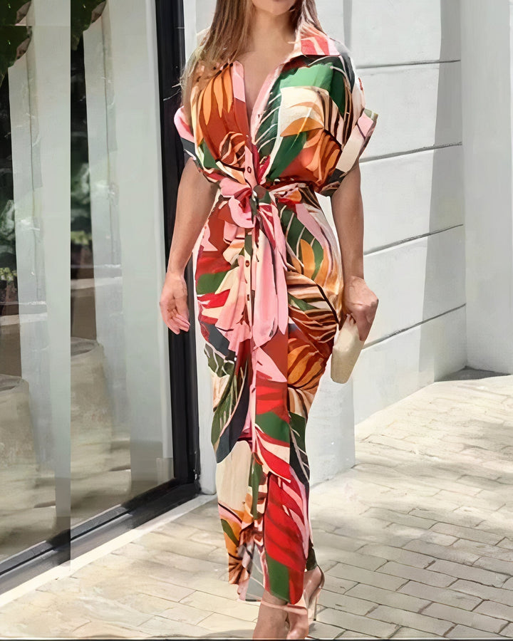 Dayna™ | Kleid mit Kunstdruck MOKKAKAI