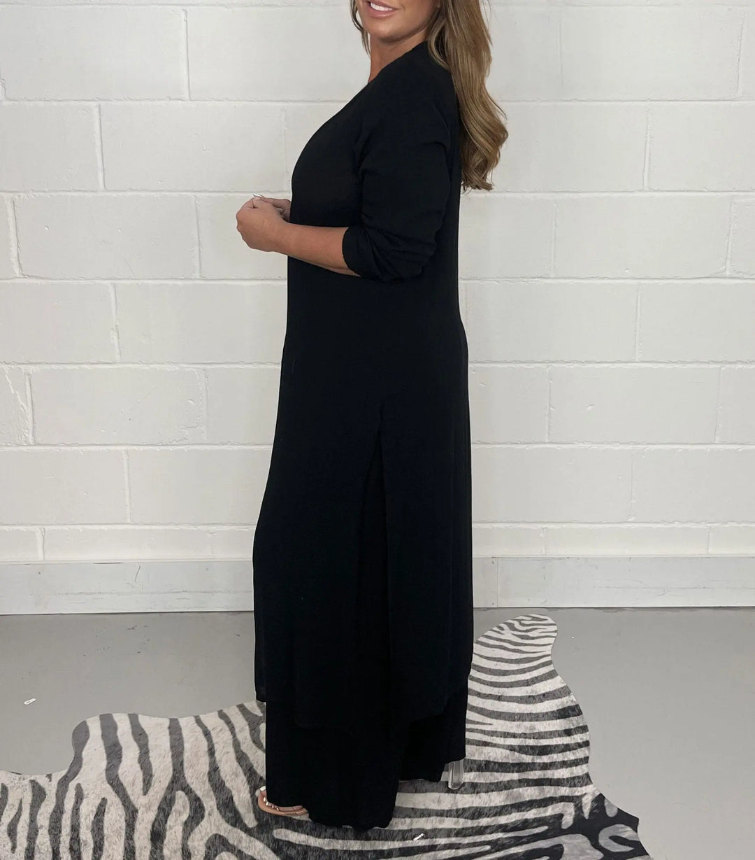 Carla™ | V-Ausschnitt Schlitz Lässiges Zweiteiliges Set MOKKAKAI