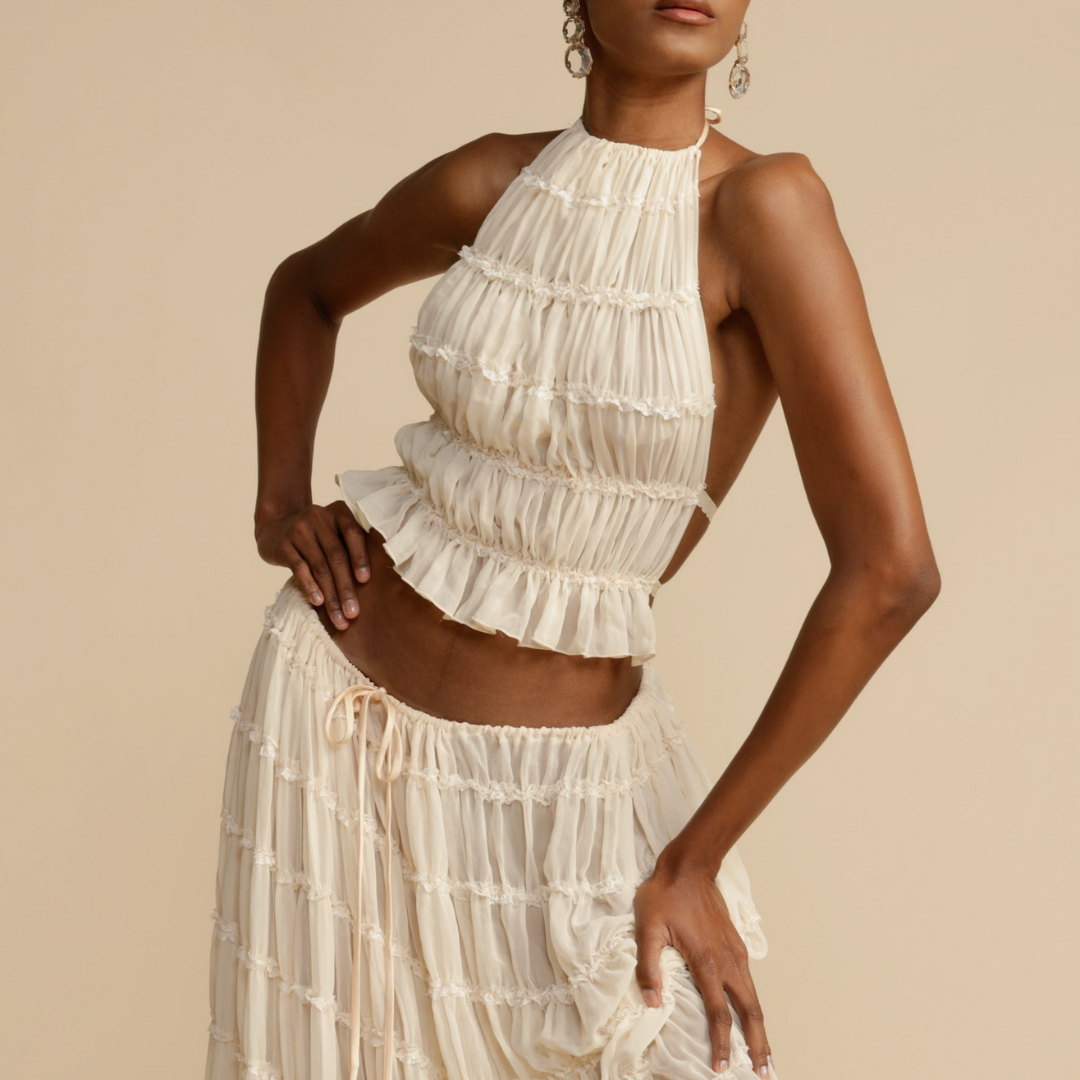 Jeanette™ | Haltertop- und Rock-Set MOKKAKAI