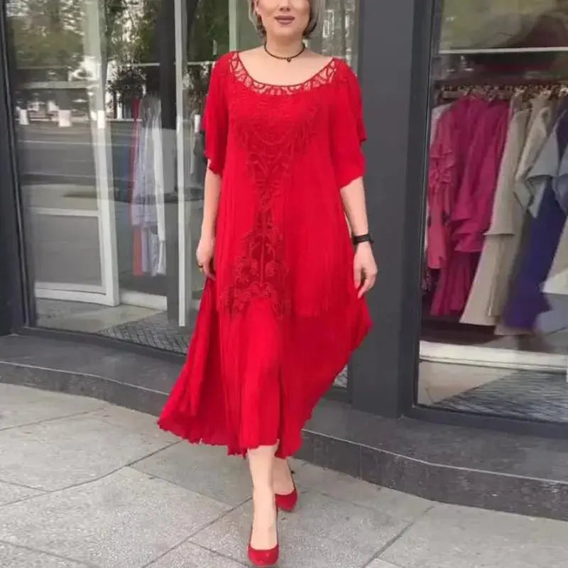 Lucia™ | Besticktes Kleid MOKKAKAI