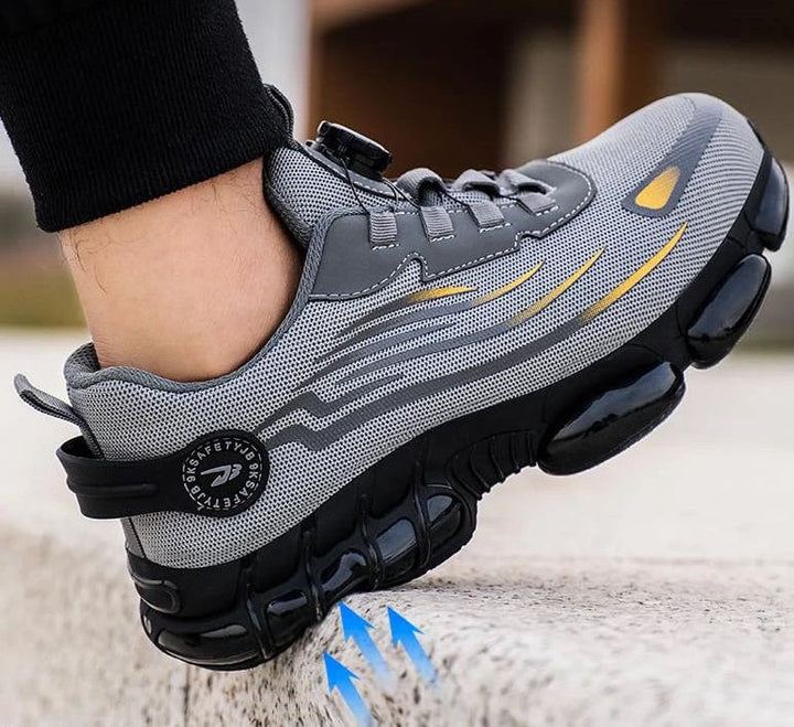 SteelfootSteg™ Ultraleichte, langlebige Schutzschuhe mit Stahlkappe und drehbarer Schnalle MOKKAKAI