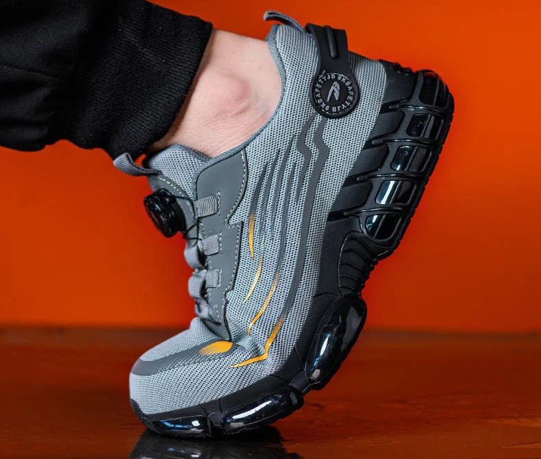 SteelfootSteg™ Ultraleichte, langlebige Schutzschuhe mit Stahlkappe und drehbarer Schnalle MOKKAKAI