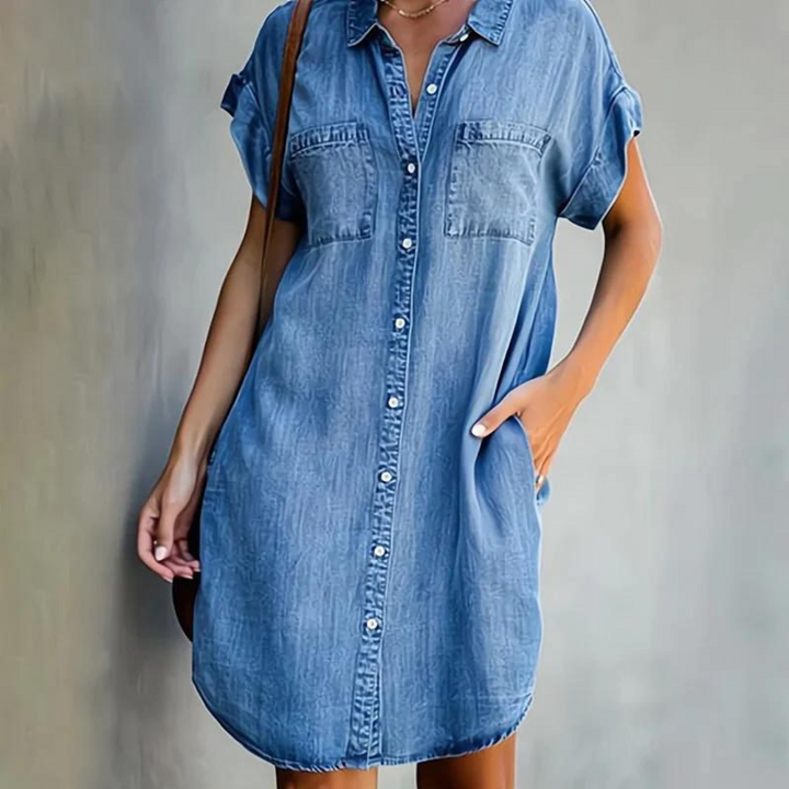 Luna™ | Chic Denim-Kleid MOKKAKAI
