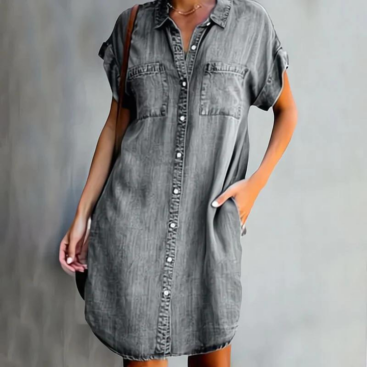 Luna™ | Chic Denim-Kleid MOKKAKAI