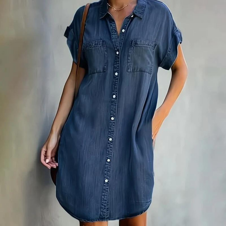 Luna™ | Chic Denim-Kleid MOKKAKAI