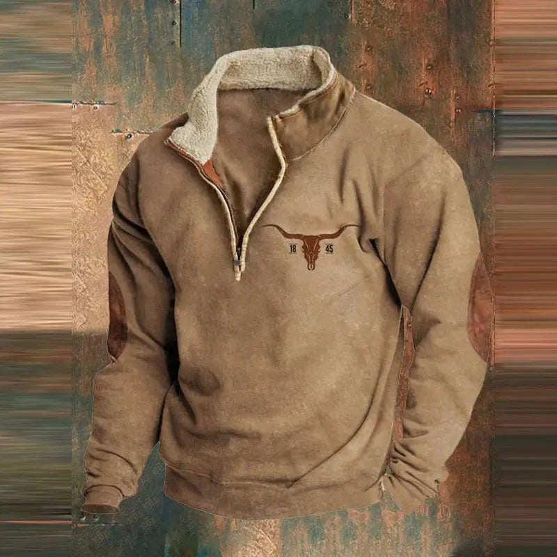 Colton™ Stilvoller Komfort-Pullover mit Reißverschluss MOKKAKAI