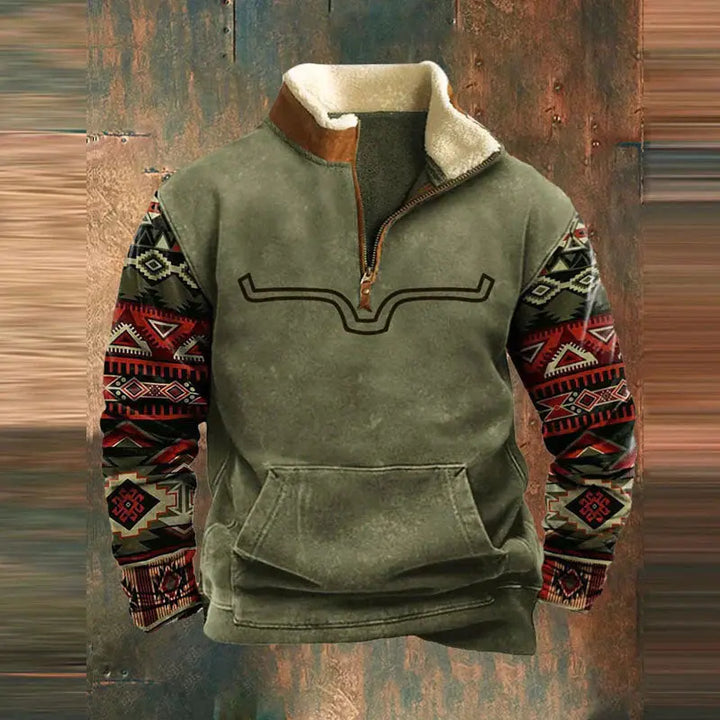Colton™ Stilvoller Komfort-Pullover mit Reißverschluss MOKKAKAI