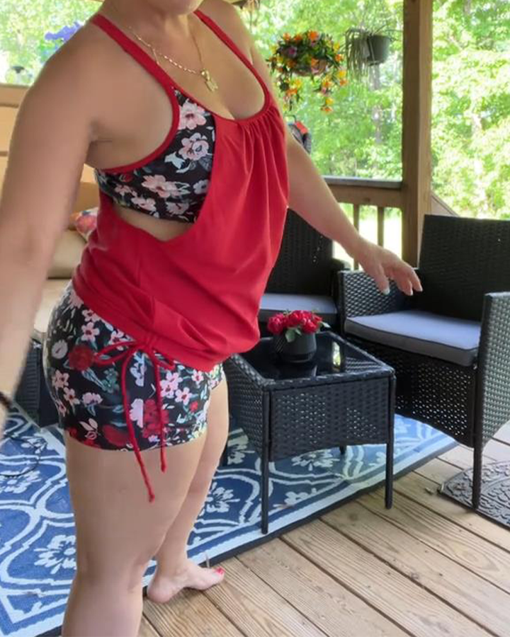 Badeanzug Bedruckt Träger Boxer MOKKAKAI