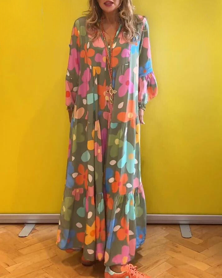 Blossom™ | Kleid mit Glockenärmeln MOKKAKAI