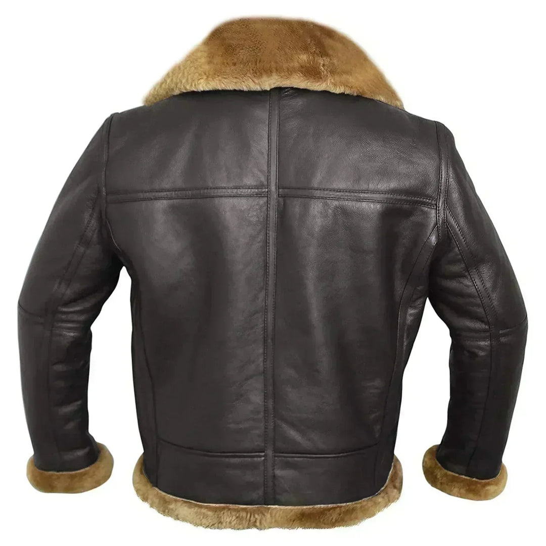 Fletcher™ | Premium Lammfelllederjacke MOKKAKAI