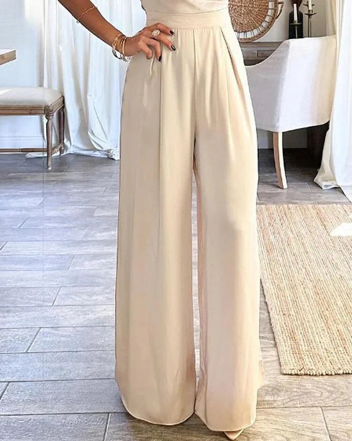 Madelyn | Jumpsuit mit Wasserfall-Ausschnitt MOKKAKAI