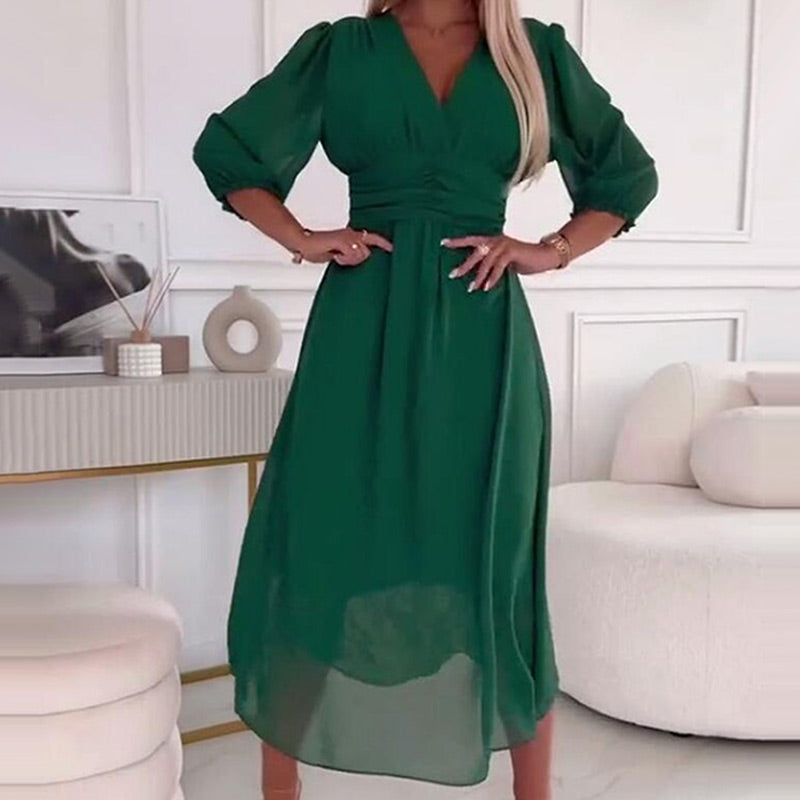 Leonie™ | Leichtes Chiffon-Sommerkleid MOKKAKAI