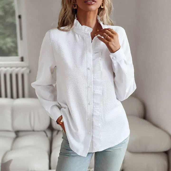 Lisbeth™ | Elegante langärmelige Bluse MOKKAKAI