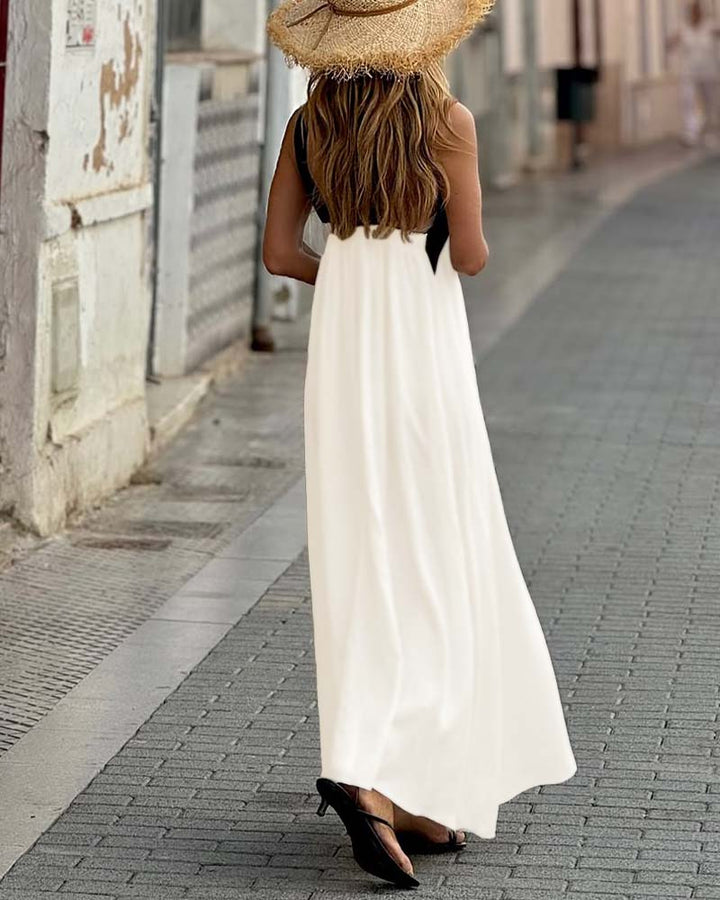 Stella Luxe™ – Langs, Cross-Träger Eleganz Kleid MOKKAKAI