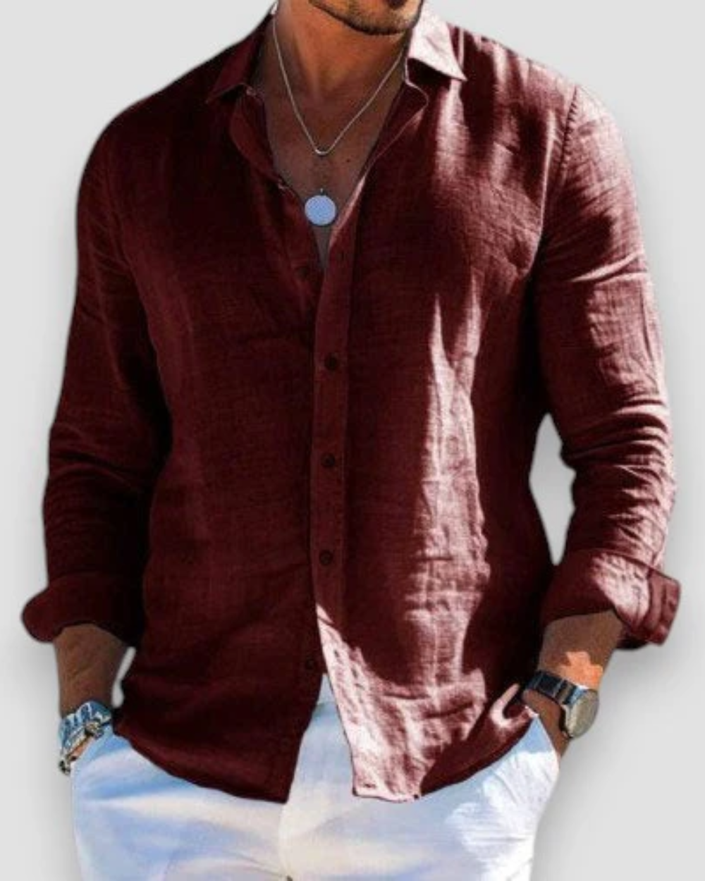 Chemise décontractée pour hommes MOKKAKAI