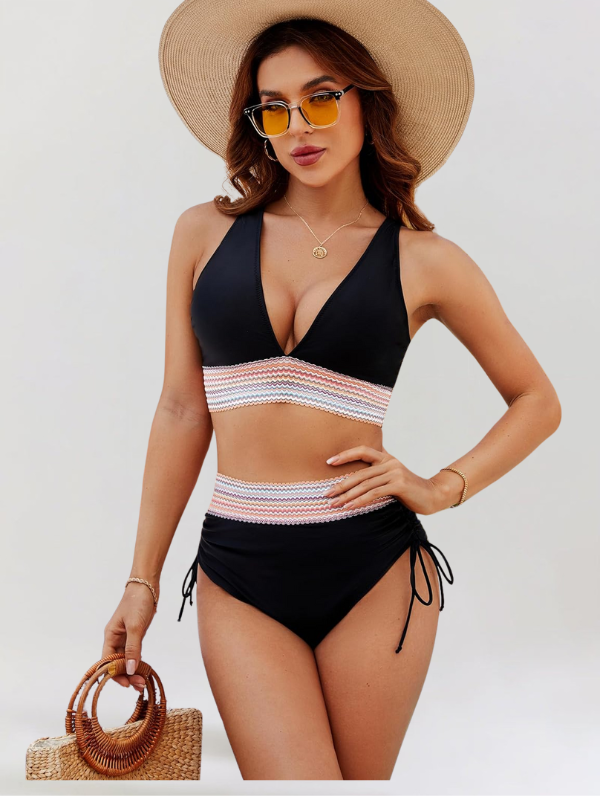 Lidia – Bauchweg-Bikini-Set mit hoher Taille MOKKAKAI