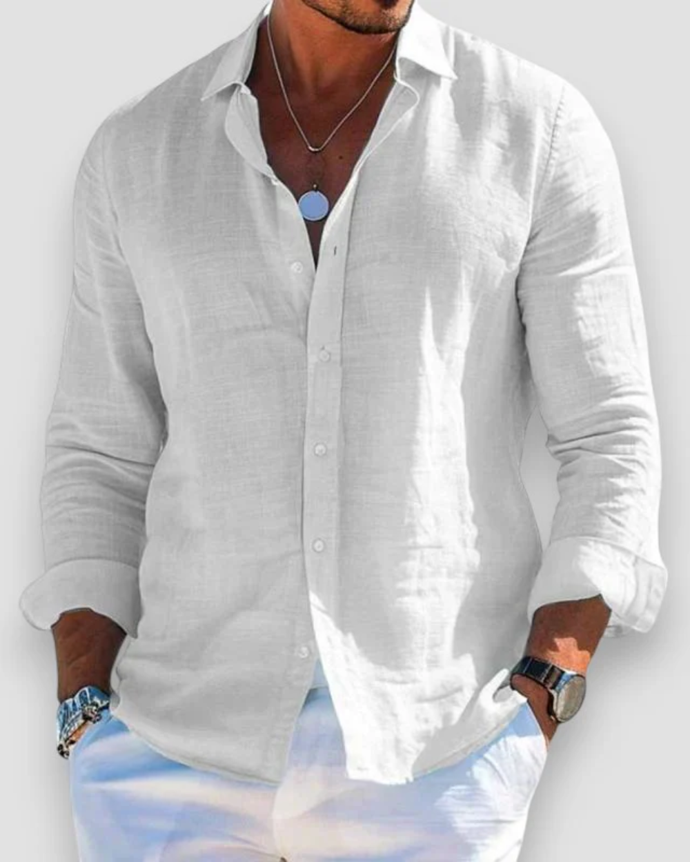 Chemise décontractée pour hommes MOKKAKAI