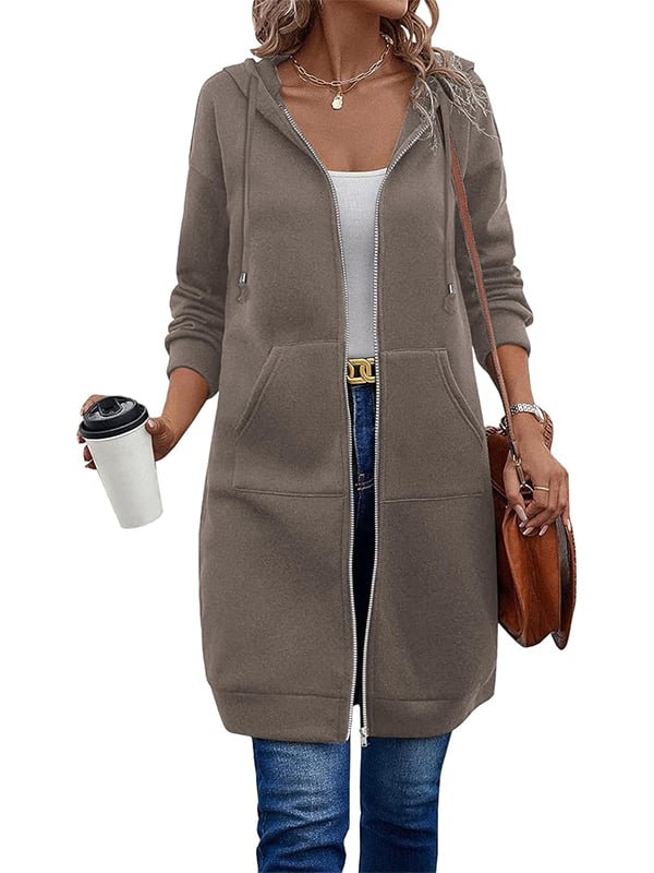 🎁🔥Letzter Tag des Ausverkaufs 50 % RABATT🔥Damen Freizeit-Fleece-Hoodies mit Reißverschluss MOKKAKAI