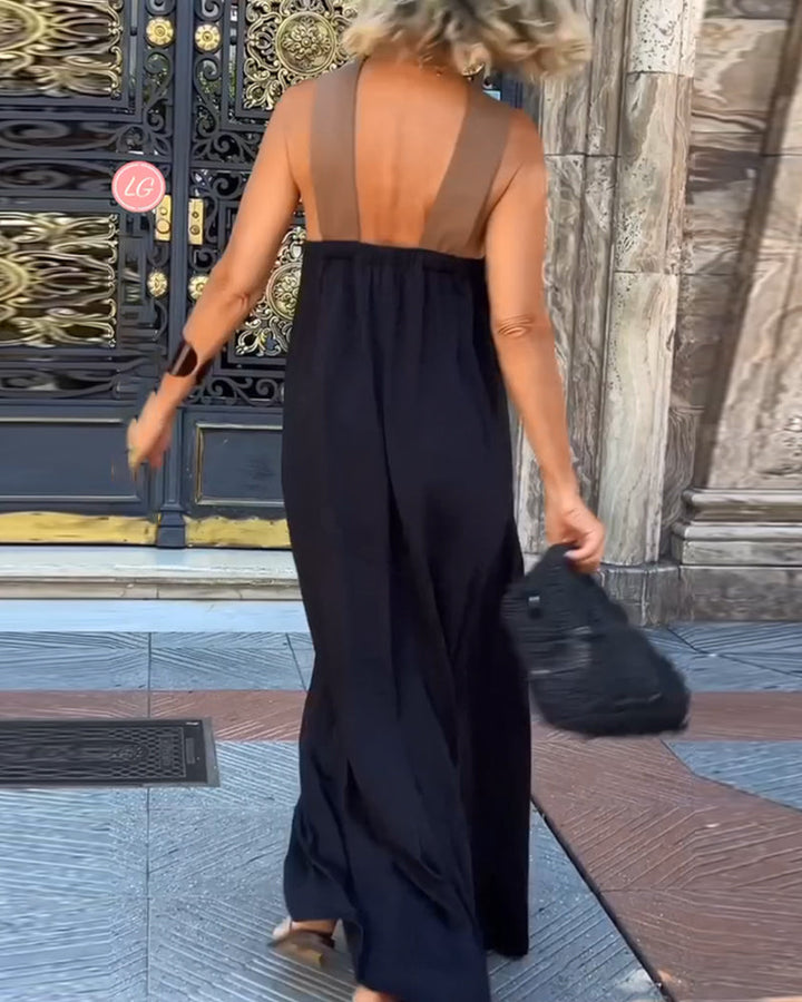 Stella Luxe™ – Langs, Cross-Träger Eleganz Kleid MOKKAKAI