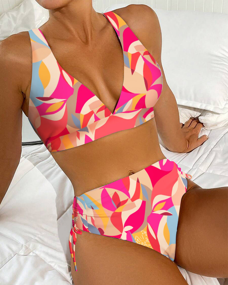 Sexy bedrucktes Bikini MOKKAKAI