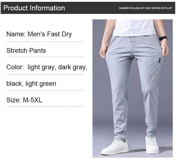 Gianluca - Stretch-Hosen – schnell trocknende Stretch-Hosen für Herren/Damen