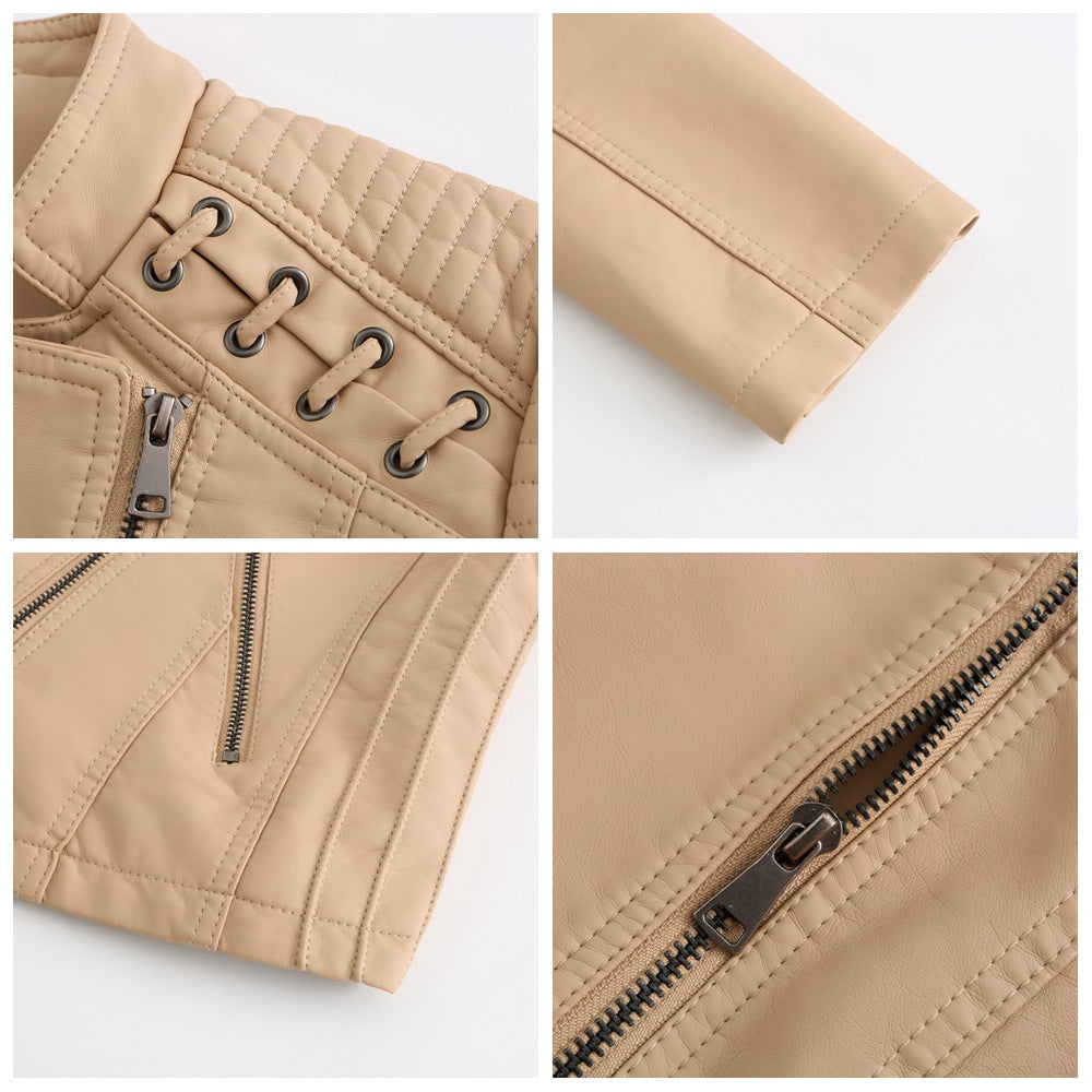 ✨Jacke aus Gewaschenem Lammleder✨kostenlose Lieferung MOKKAKAI
