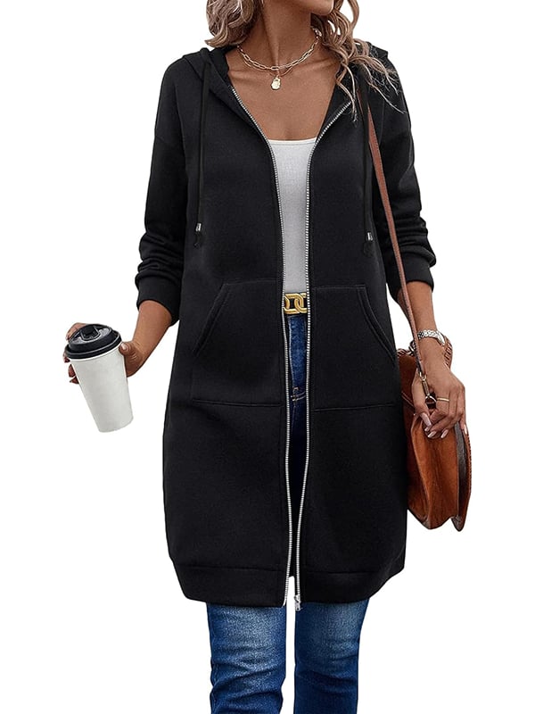🎁🔥Letzter Tag des Ausverkaufs 50 % RABATT🔥Damen Freizeit-Fleece-Hoodies mit Reißverschluss MOKKAKAI