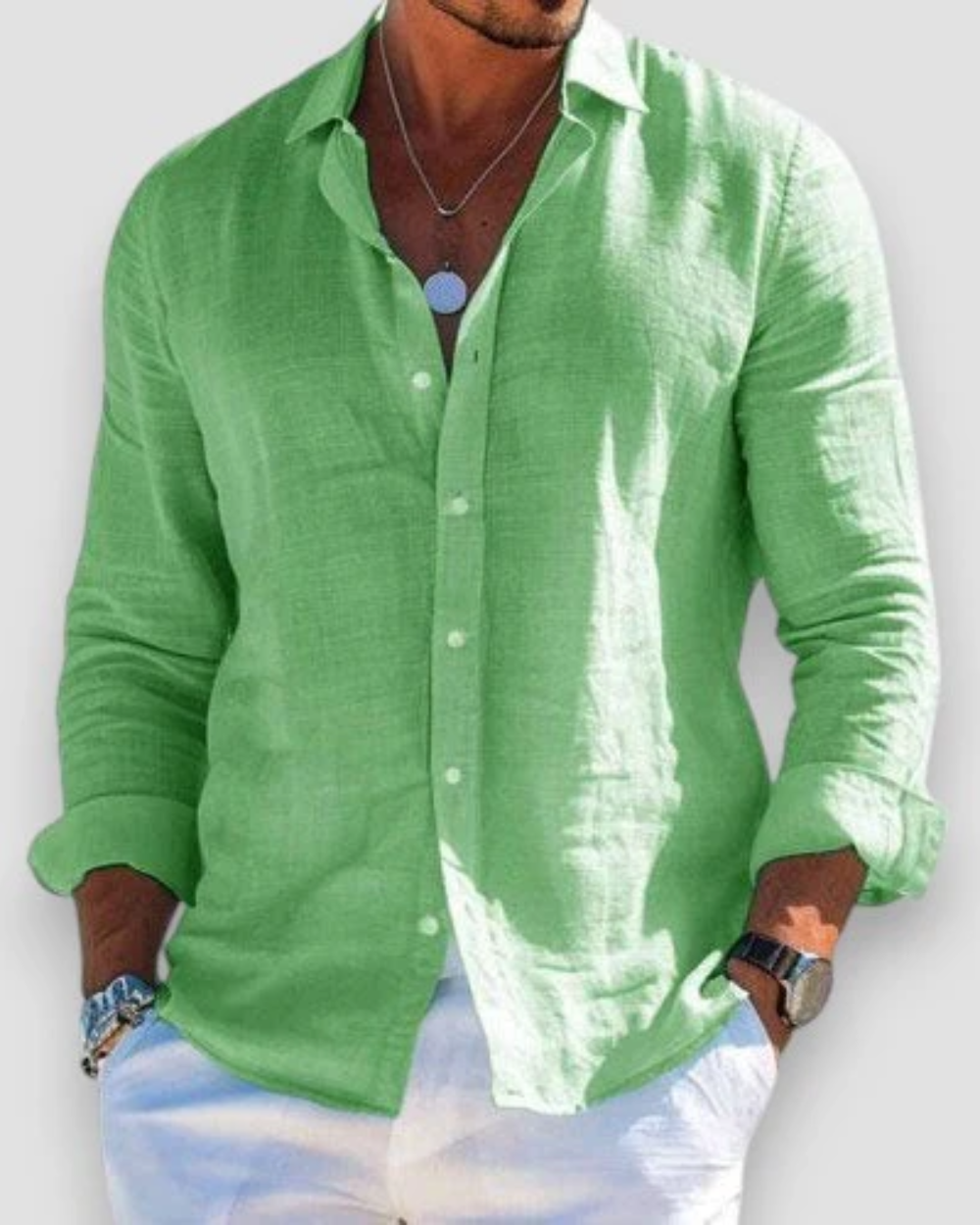 Chemise décontractée pour hommes MOKKAKAI
