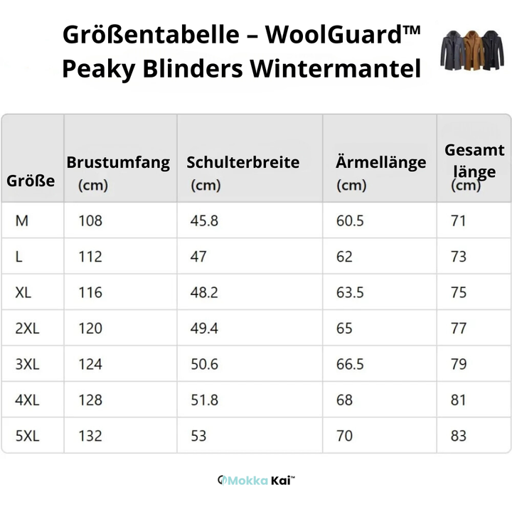 WoolGuard™ Peaky Blinders Wintermantel | Luxuriöser Trenchcoat mit Doppelkragen für Herren – Stilvoll & Warm für den Winter